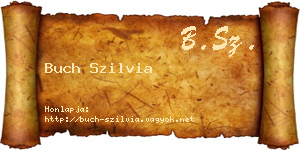 Buch Szilvia névjegykártya